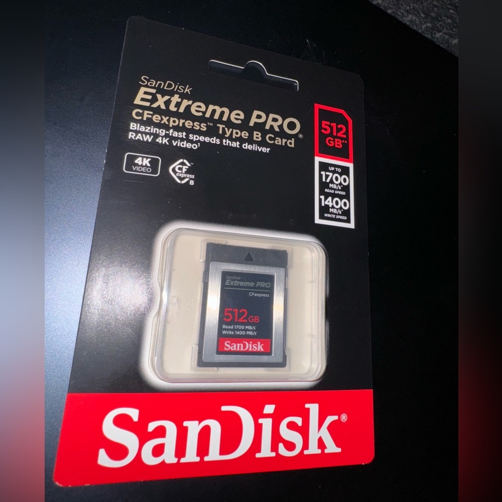 SanDisk 512GB Extreme PRO CFexpress Card Type B
